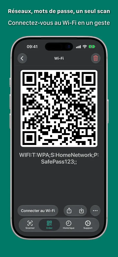 Connectez-vous au Wi-Fi en un geste